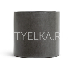 Кашпо TREEZ Effectory - Beton - Цилиндр Тёмно-серый бетон