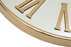 Часы d60см Garda Decor настенные зеркальные золотые с римскими цифрами