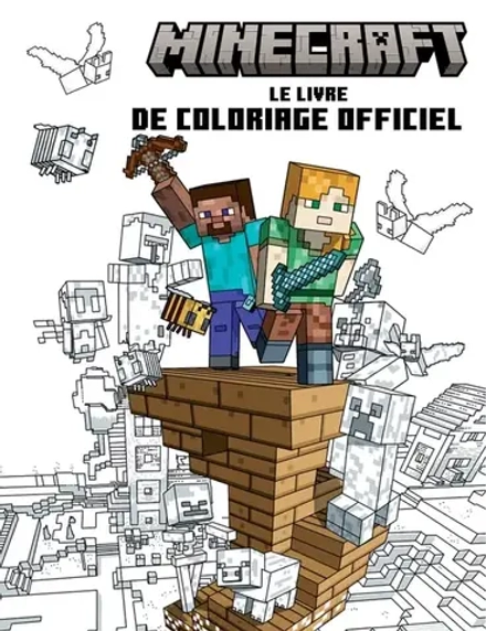 Hachette раскраска по номерам Minecraft - Le livre de coloriage officiel