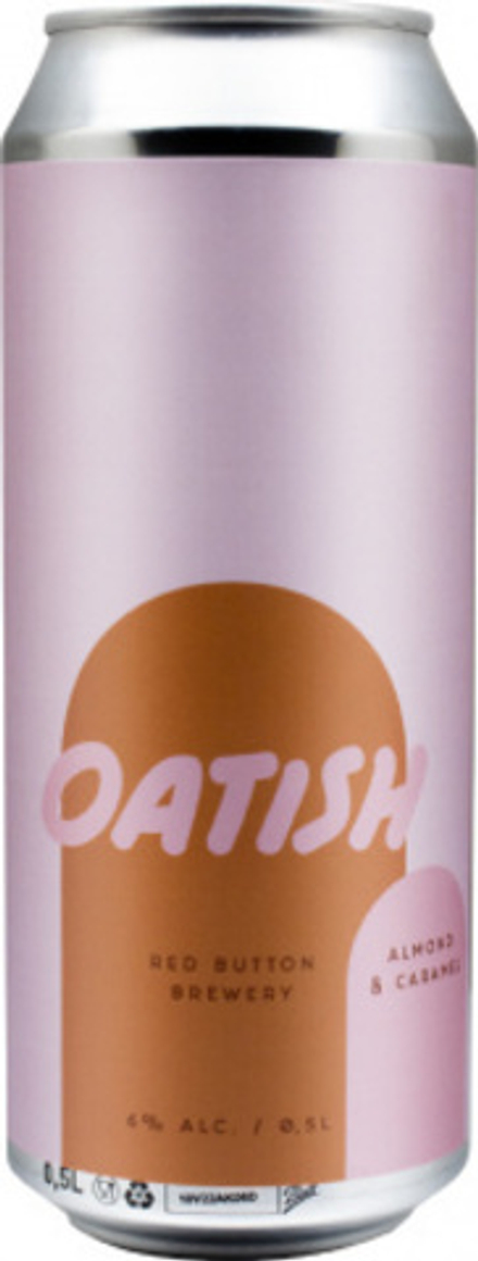 Пиво Рэд Баттон Оатиш Элмонд Карамель / Red Button Oatish Almond & Caramel 0.5л - 10шт
