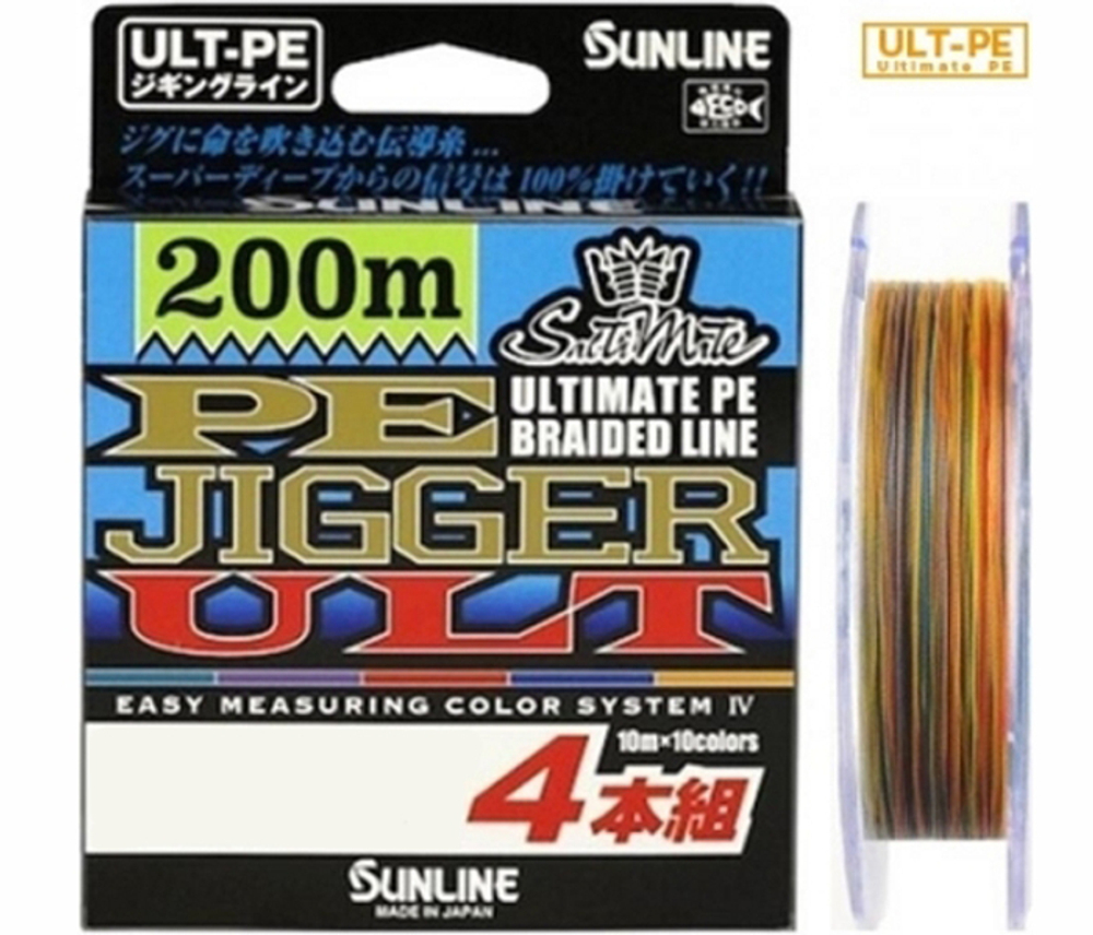 Шнур Sunline PE JIGGER ULT (4braid) 200M 12LB/#0.8
