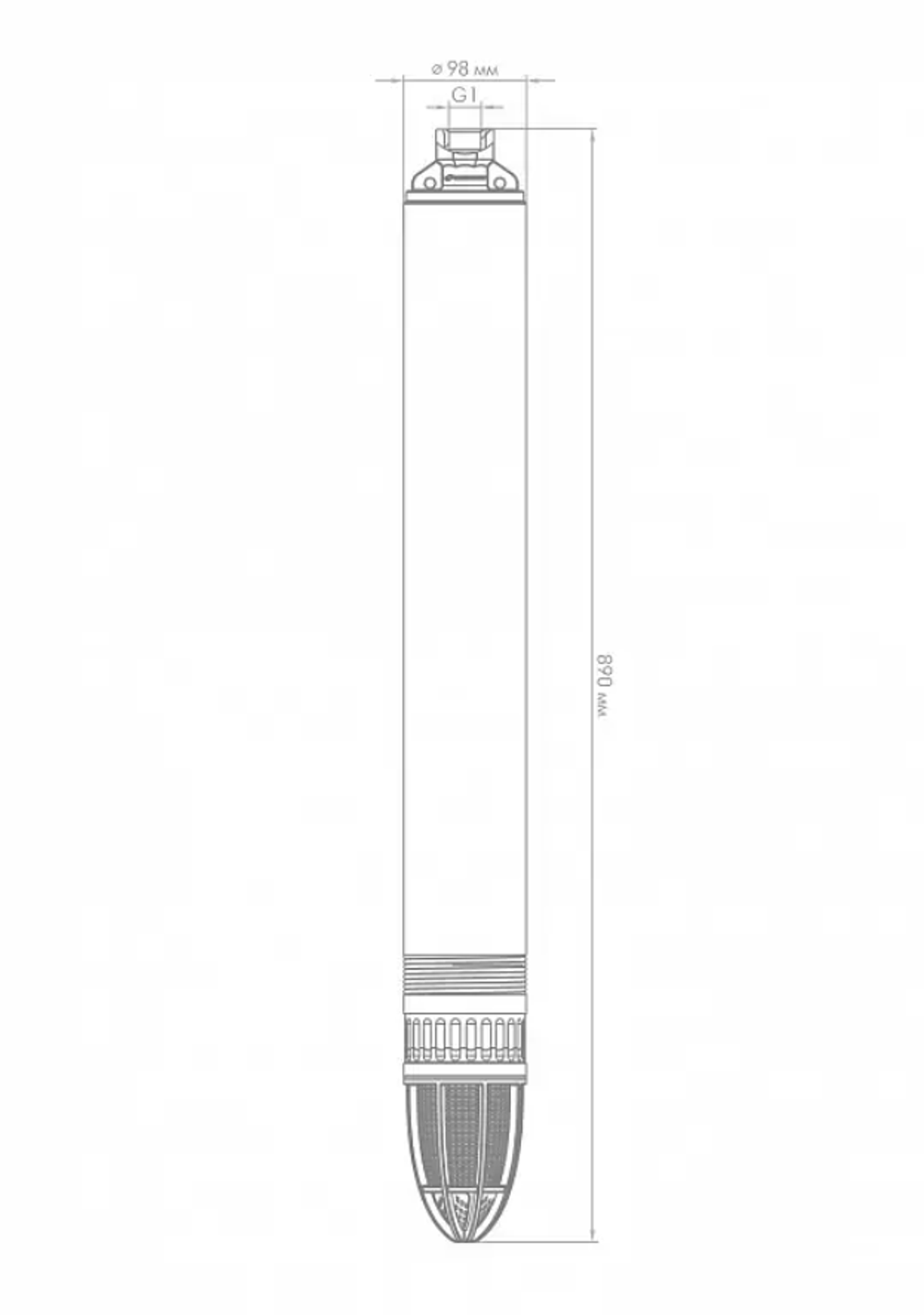 Скважинный насос Джилекс «ВОДОМЕТ» 55/90