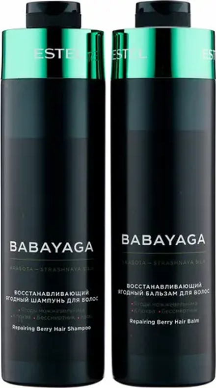 Набор для волос восстанавливающий Babayaga, Estel (Шампунь - 1000 мл., Бальзам - 1000 мл.)