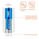 Батарейки DELI Alkaline, LR03, 1.5V, AAA, 4 штуки в блистере