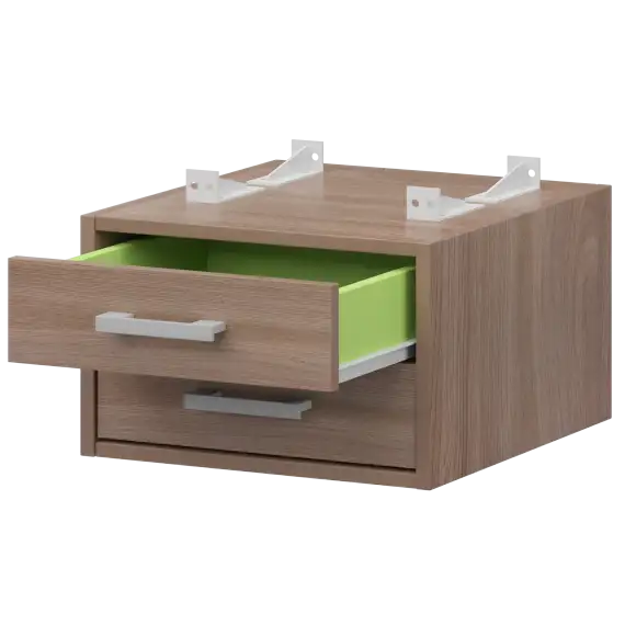 Тумба подвесная для столов на м/каркасе гл.600 мм АМТ2-02.60  432x470x296 Арго-М