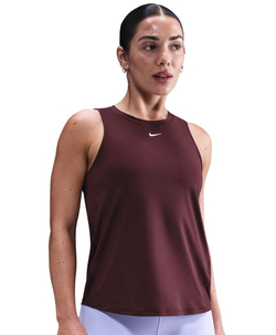 Женский топ теннисный Nike Dri-FIT Nike One Classic - burgundy crush/white