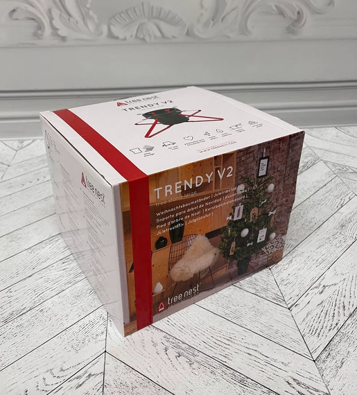 Подставка для живой елки пластиковая на металлических ножках 57х21,5см., Christmas DeLuxe (89820)