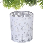 Подсвечник «Сказочная метель» 7*7,8 см, Белый