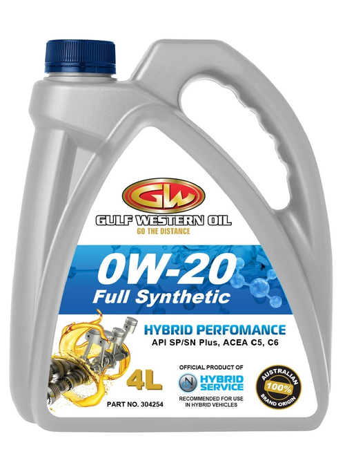 Масло моторное синтетическое  GULF HYBRID PERFORMANCE 0W-20 4л