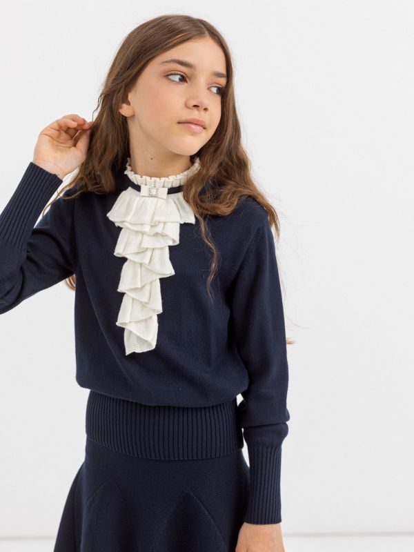 Джемпер (синий, кимик) для девочки арт. АТ664