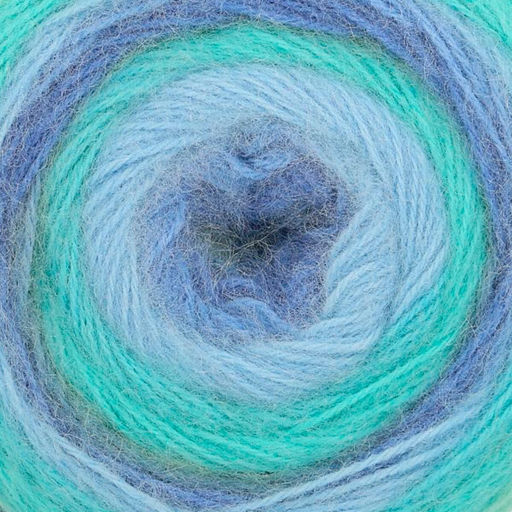 Пряжа "Mohair Dream" 00085 Желтый/зеленый/серый/синий