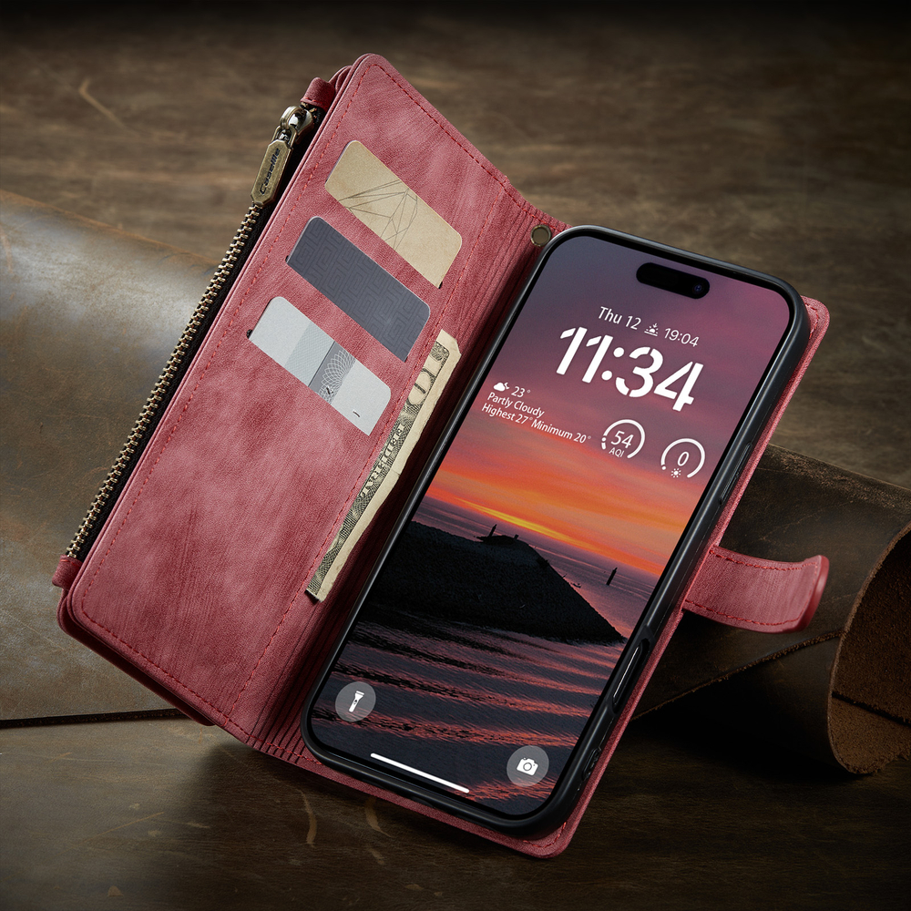 Многофункциональный чехол-кошелек CaseMe 3 in 1 Matte Wallet для iPhone 17 Pro Max