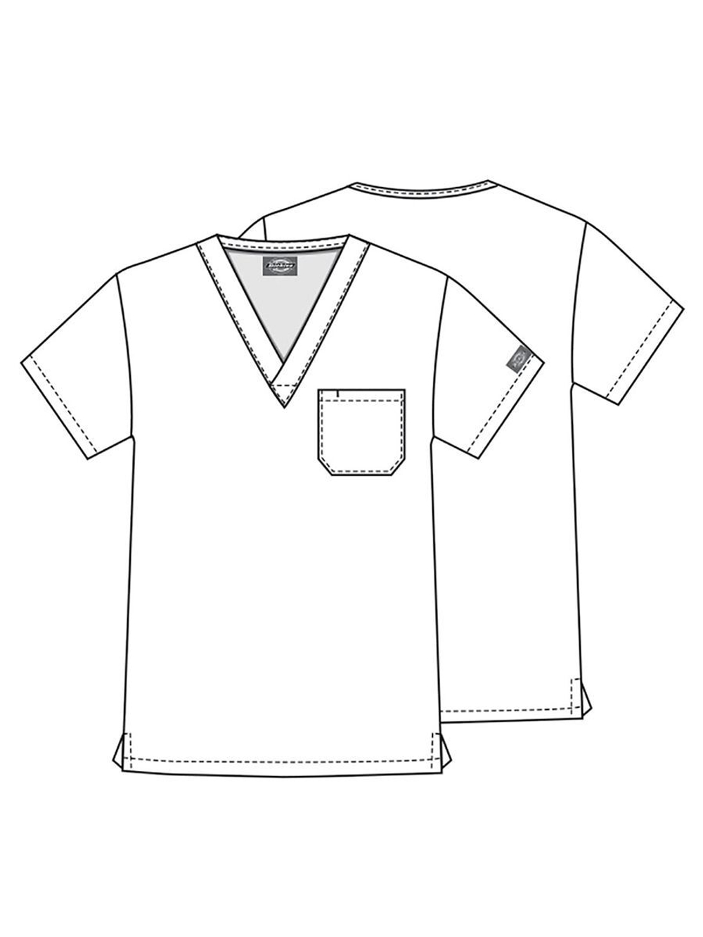 Топ медицинский мужской Dickies Prints DK725, подковы, 4XL