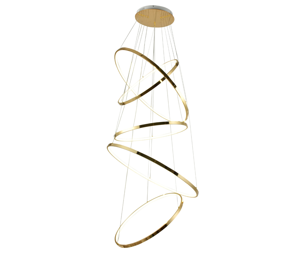 09475-5A,33 Люстра димм.Амия золото Led 150W