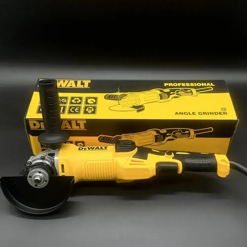 Электрическая болгарка DeWalt 1600 с регулировкой оборотов.Шлифмашина угловая электрическая. Сетевая болгарка. УШМ DeWalt