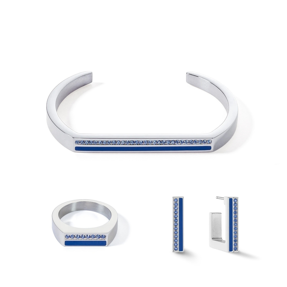 Кольцо Coeur de Lion Blue-Silver 0133/40-0717 58