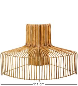 Finali   84 Декоративная скамья «Бамбук» со спинкой