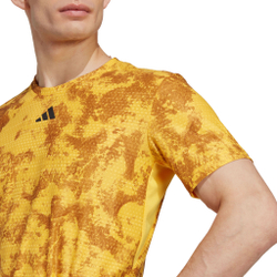 Мужское теннисное поло adidas Paris Freelift T-Shirt Men - Golden Yellow