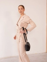 Сумка женская кросс боди через плечо на ремне из экокожи повседневная и деловая для женщины