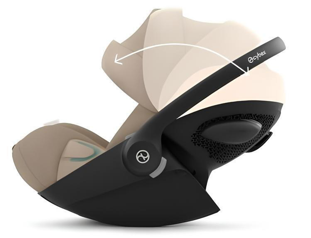 Коляска Cybex Priam IV Rosegold complete и автокресло Cloud G i-Size Almond Beige Plus 3 в 1 Sepia Black