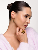 Кольцо "Berry" тигровый глаз Gold