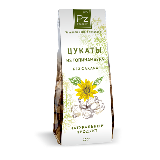 Цукаты из топинамбура POLEZIUM, 100г.