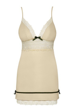 Сорочка цвета шампань с кружевом Carmelove Chemise SM (42-44) (Цвет: шампань)