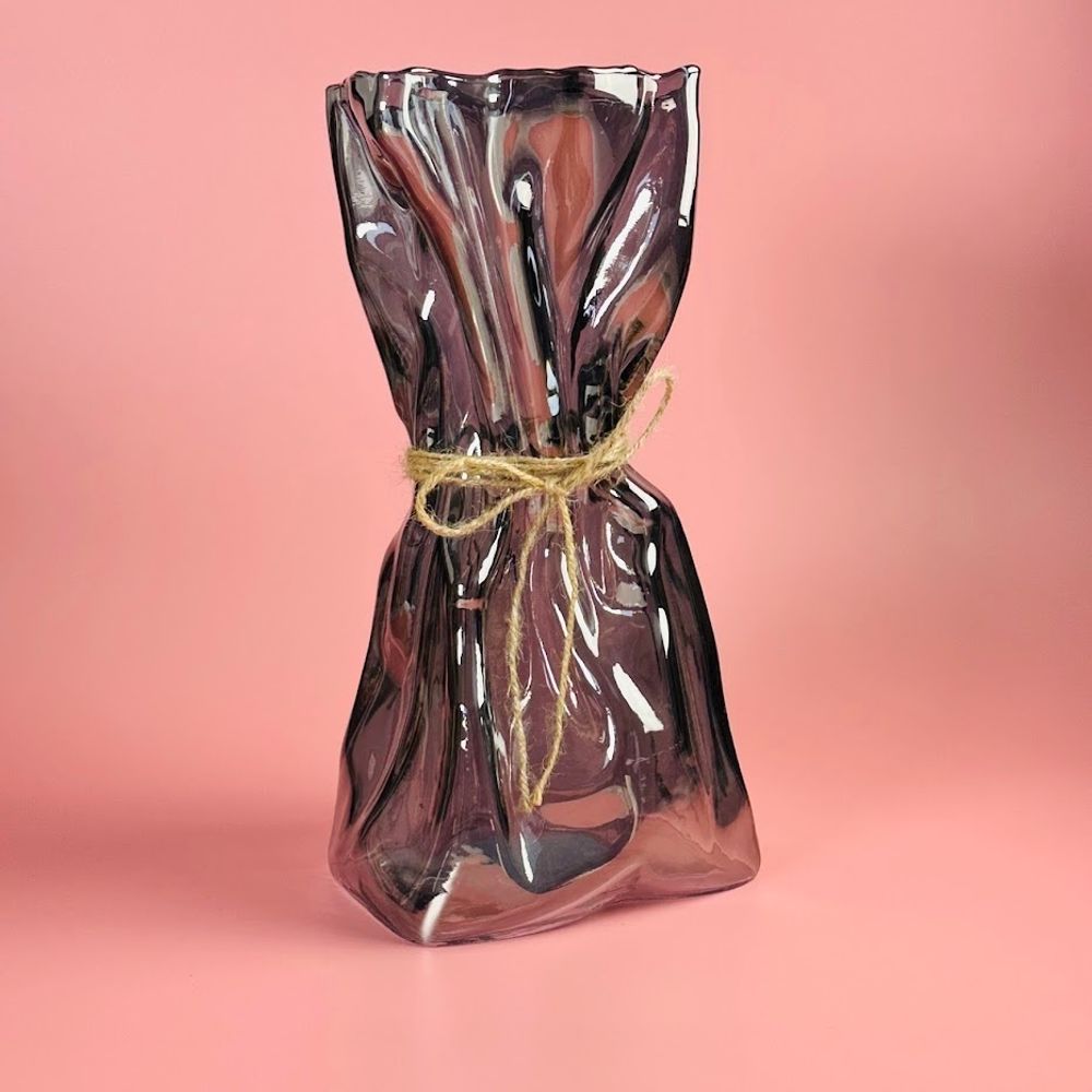 Lenardi 200-149 Декоративная ваза для цветов 30см в под.уп.(х6)Стекло