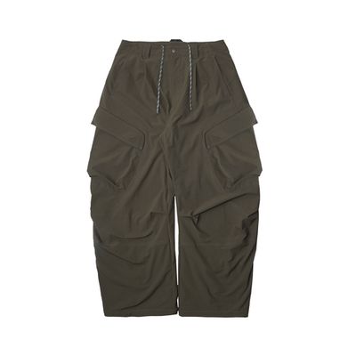 Брюки Nothomme Blue Plaid Fleece-Lined Wide-Leg Cargo Pants