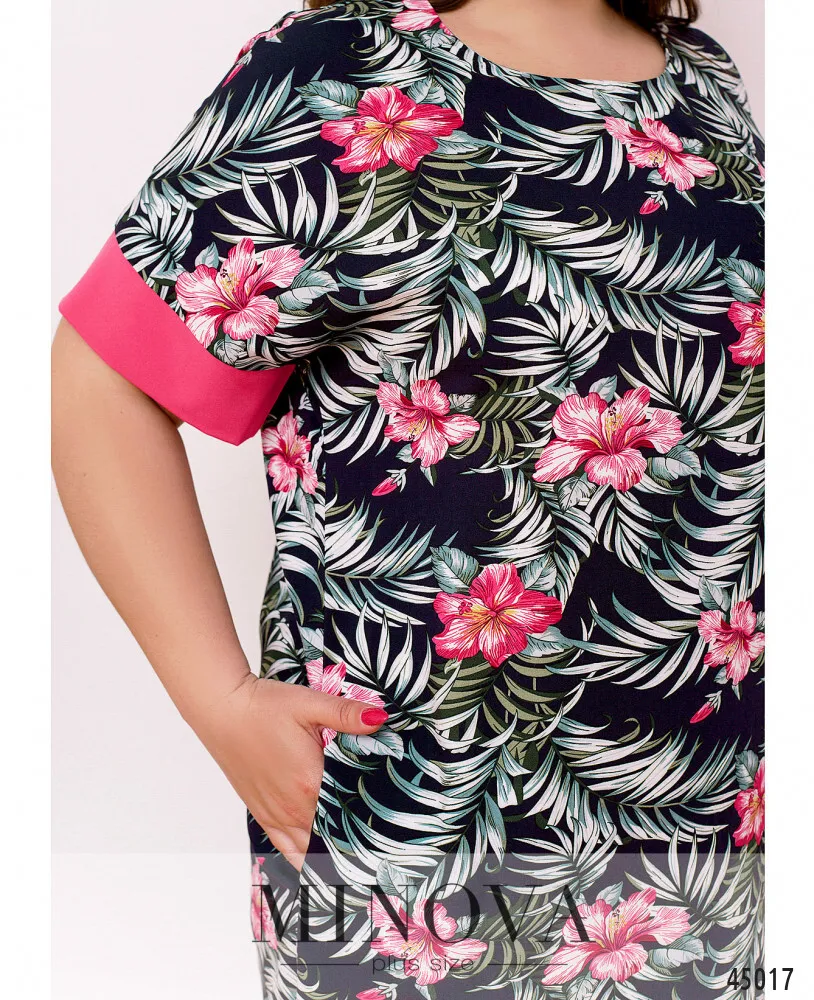 Платье 2270-темно-синий Minova