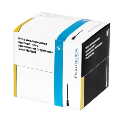 Игла инъекционная Vogt Medical 0,70х40 мм 22G 1 1/2 100 шт