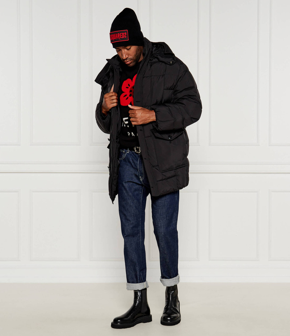 Пуховая куртка WEAVE Kenzo - черный(FE65OU3129NL)