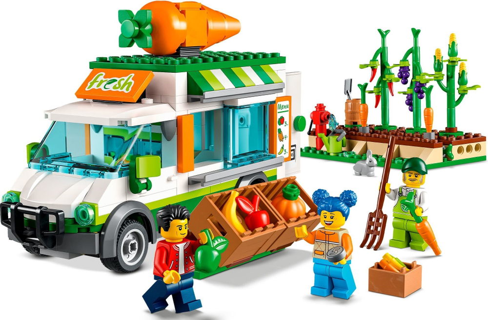 Конструктор LEGO CITY 60345 Фургон для фермерского рынка