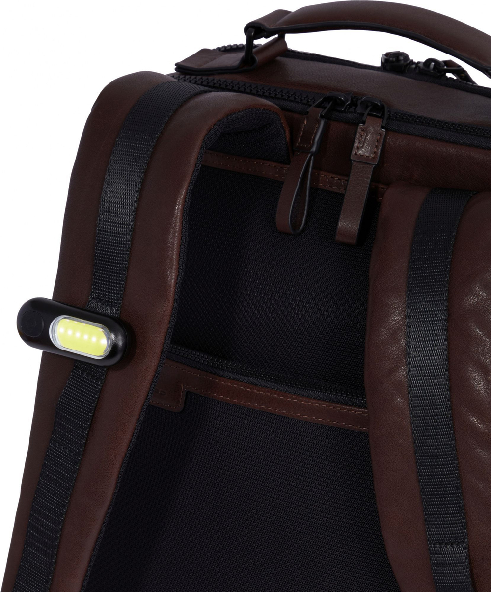 Рюкзак Piquadro Harper CA4818AP/VETM зеленый/темно-коричневый кожа