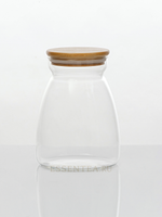 Банка стеклянная "Корли" с бамбуковой крышкой 1000 мл