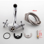 Смеситель для раковины, Frap, корот изл, с кран-буксой, хром, F1019