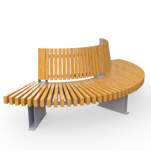 Скамейка Rail Road 03 внешний радиус