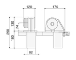 Лебедка якорная Italwinch OBI без барабана, 700Вт, 12 В, цепь 6мм