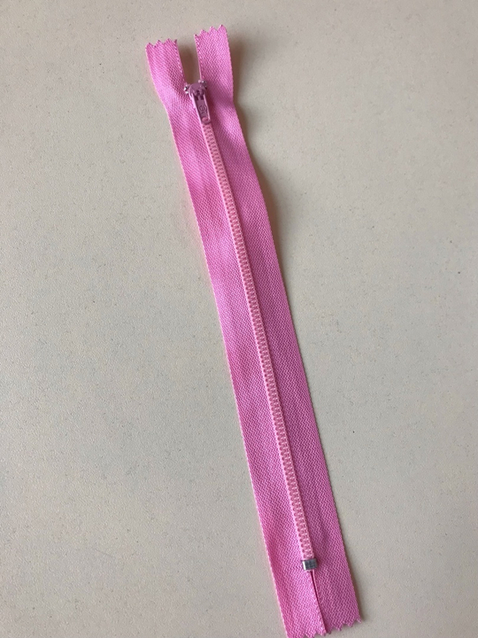 Молния брючная 19см, усиленная №3 розовый ярк