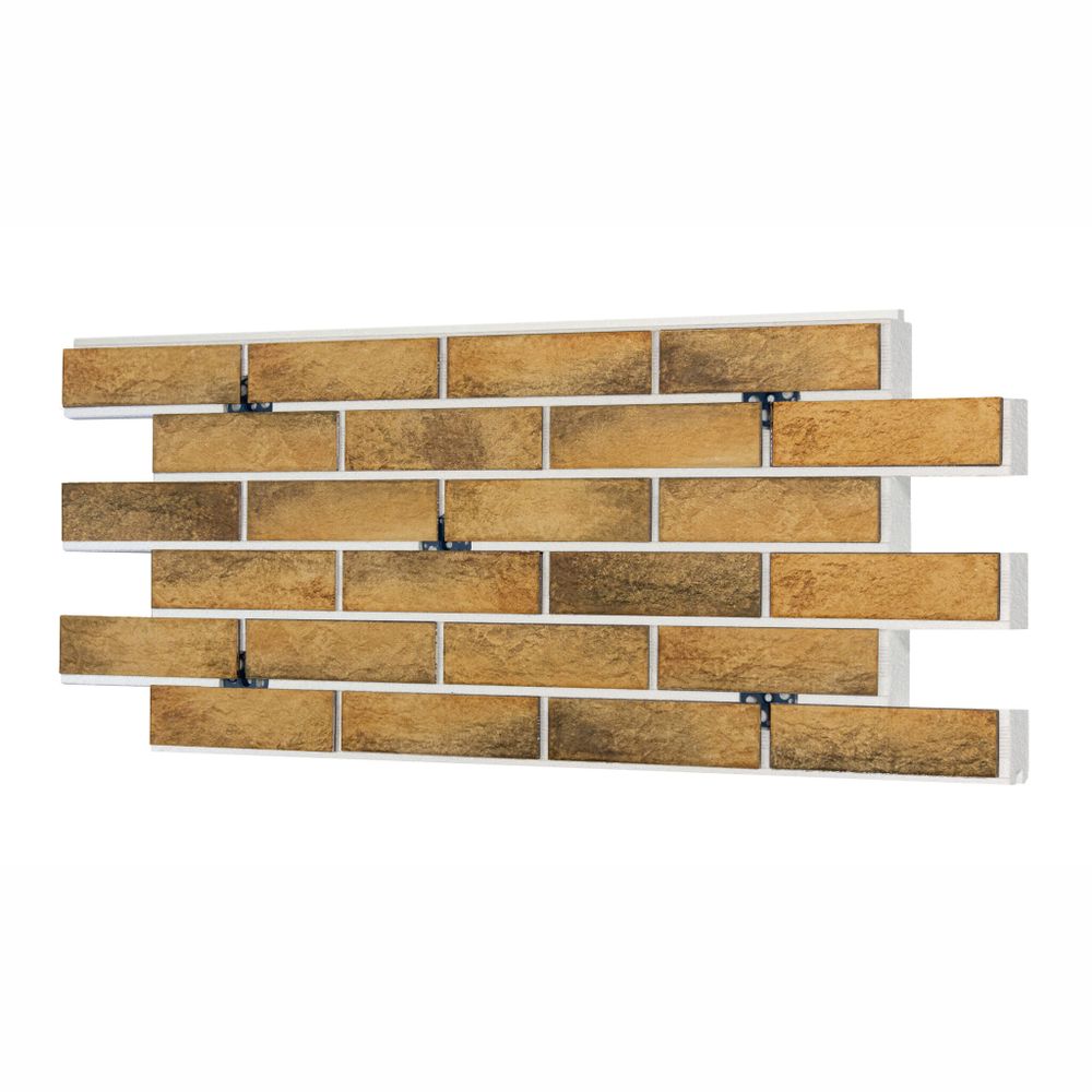 Клинкерная термопанель ППС Beryoza Ceramica Alarcon Персик 1020х455 мм