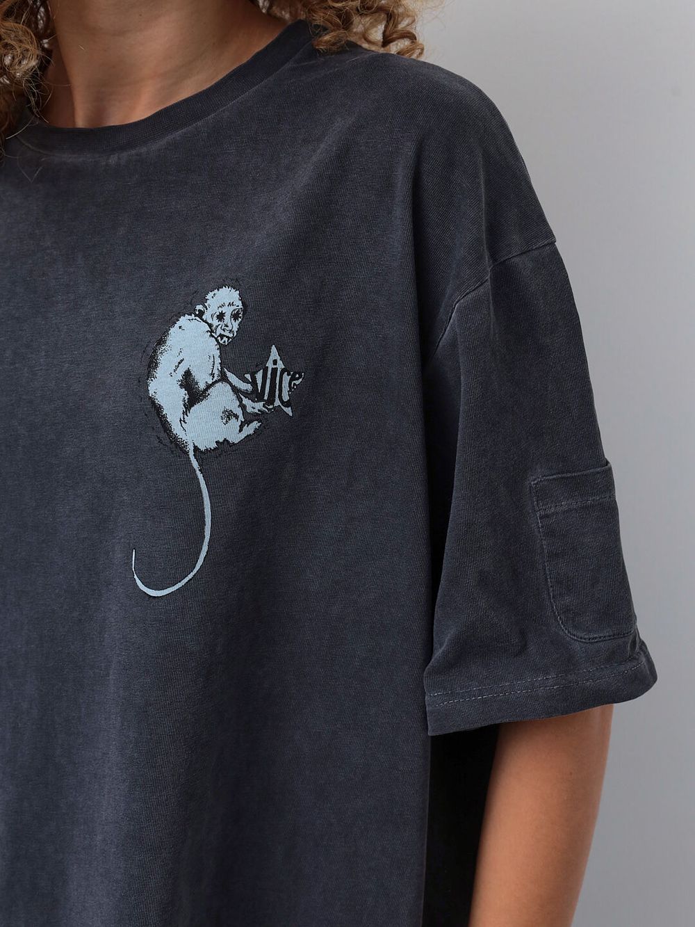 Купить Футболка Vice Monkey Garment Dyed Серая Футболка Vice Monkey Garment Dyed Серая