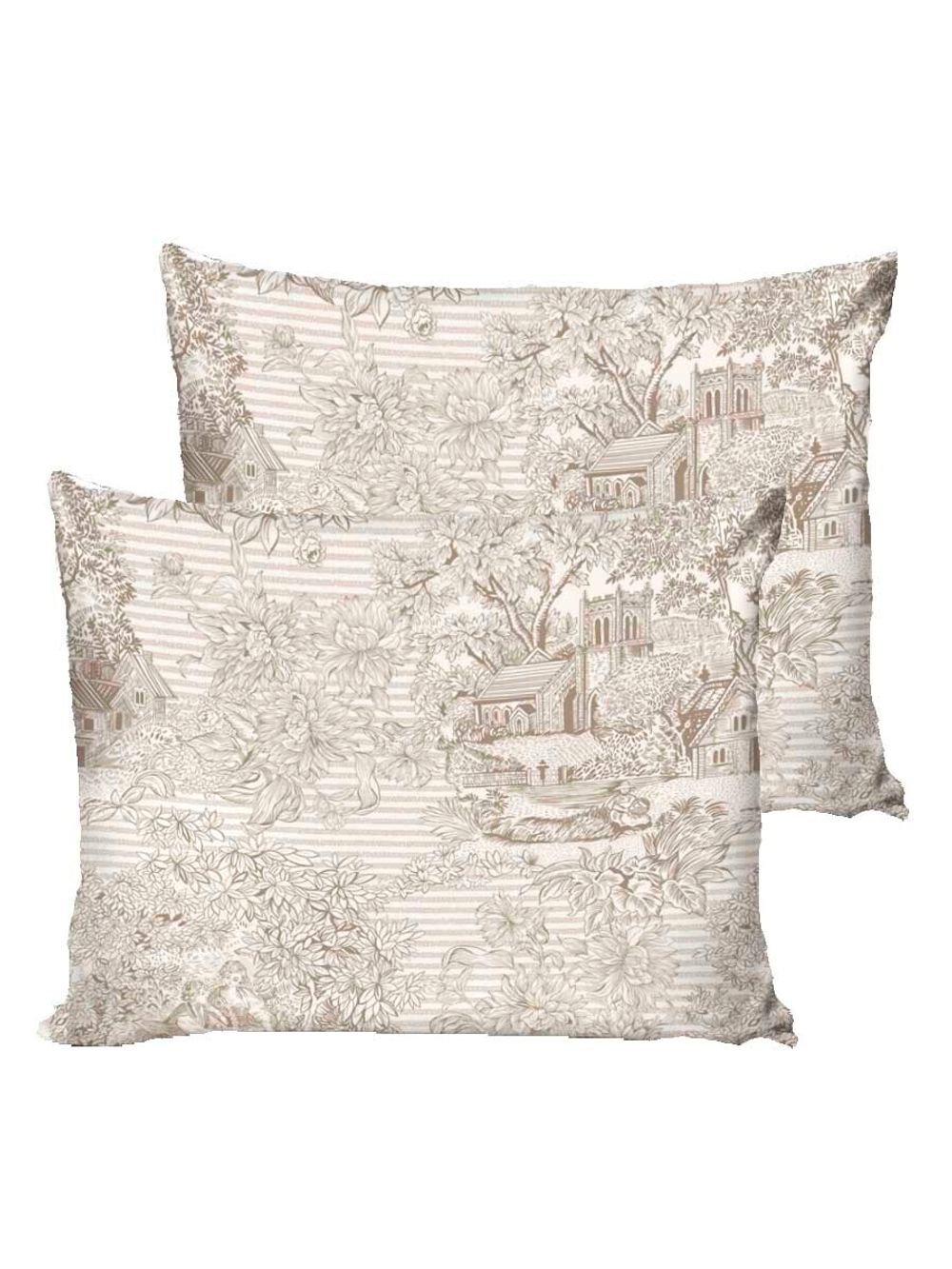 Наволочка комплект 2шт перкаль Сказка "Пастораль" 40x60 см на молнии