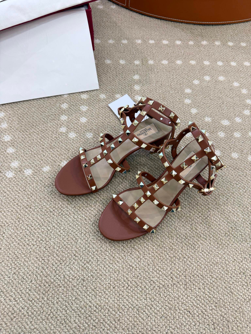 Valentino Rockstud Sandal 6 cm