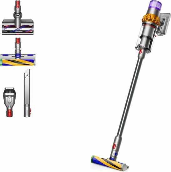 Вертикальный беспроводной пылесос Dyson V15 Detect Absolute SV47 (Yellow / Nickel) EU (Наша вилка)