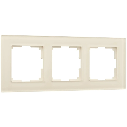 Рамка на 3 поста Favorit (молочный, стекло) W0031141