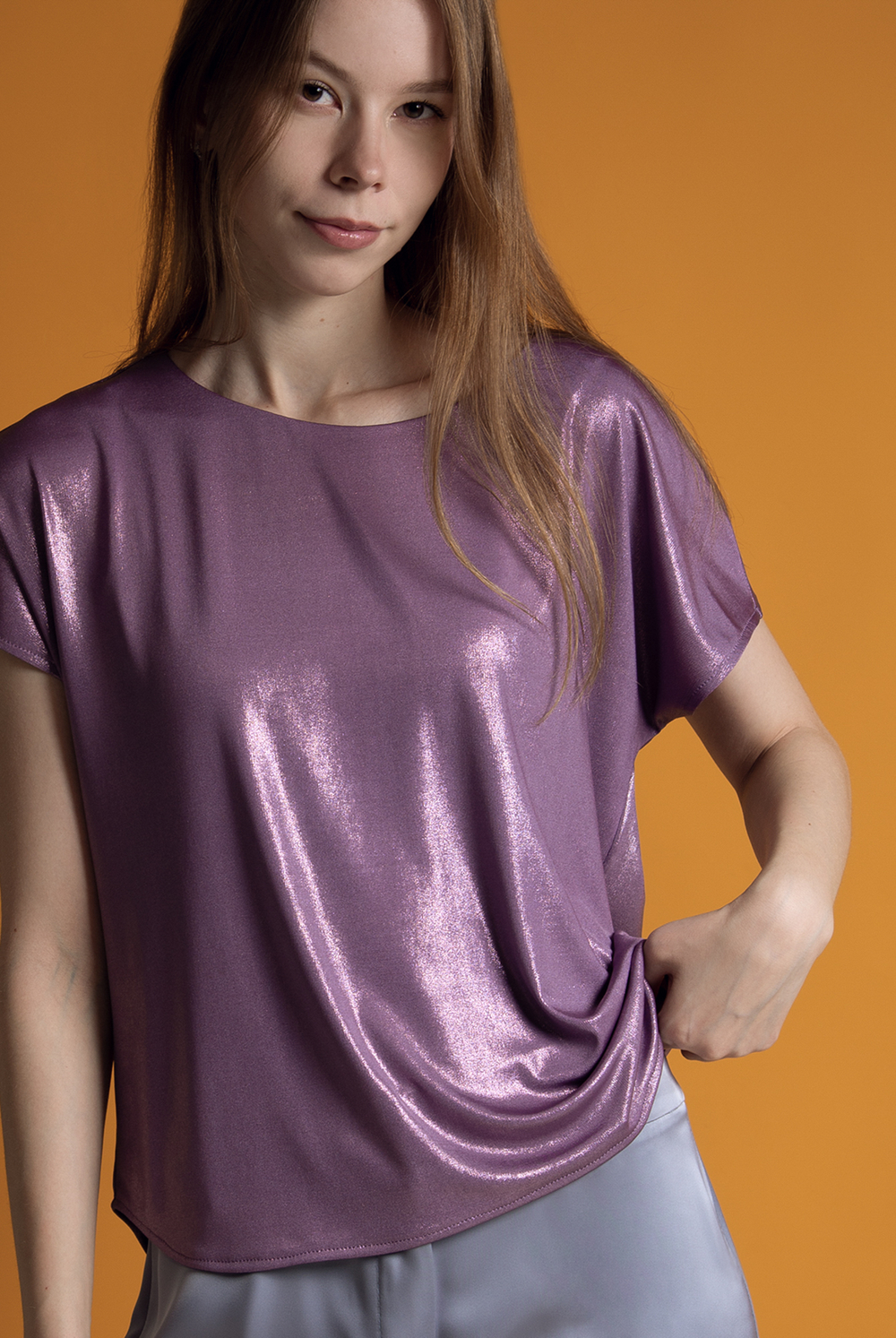 Джемпер женский 3256зпв, сиреневый #505Сир033256зпв