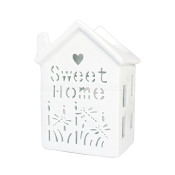 Аромалампа Домик Sweet Home цвет белый 12,5 см