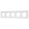 Рамка пластиковая FRM-PERIO-PL-5-WH Arlight 049762