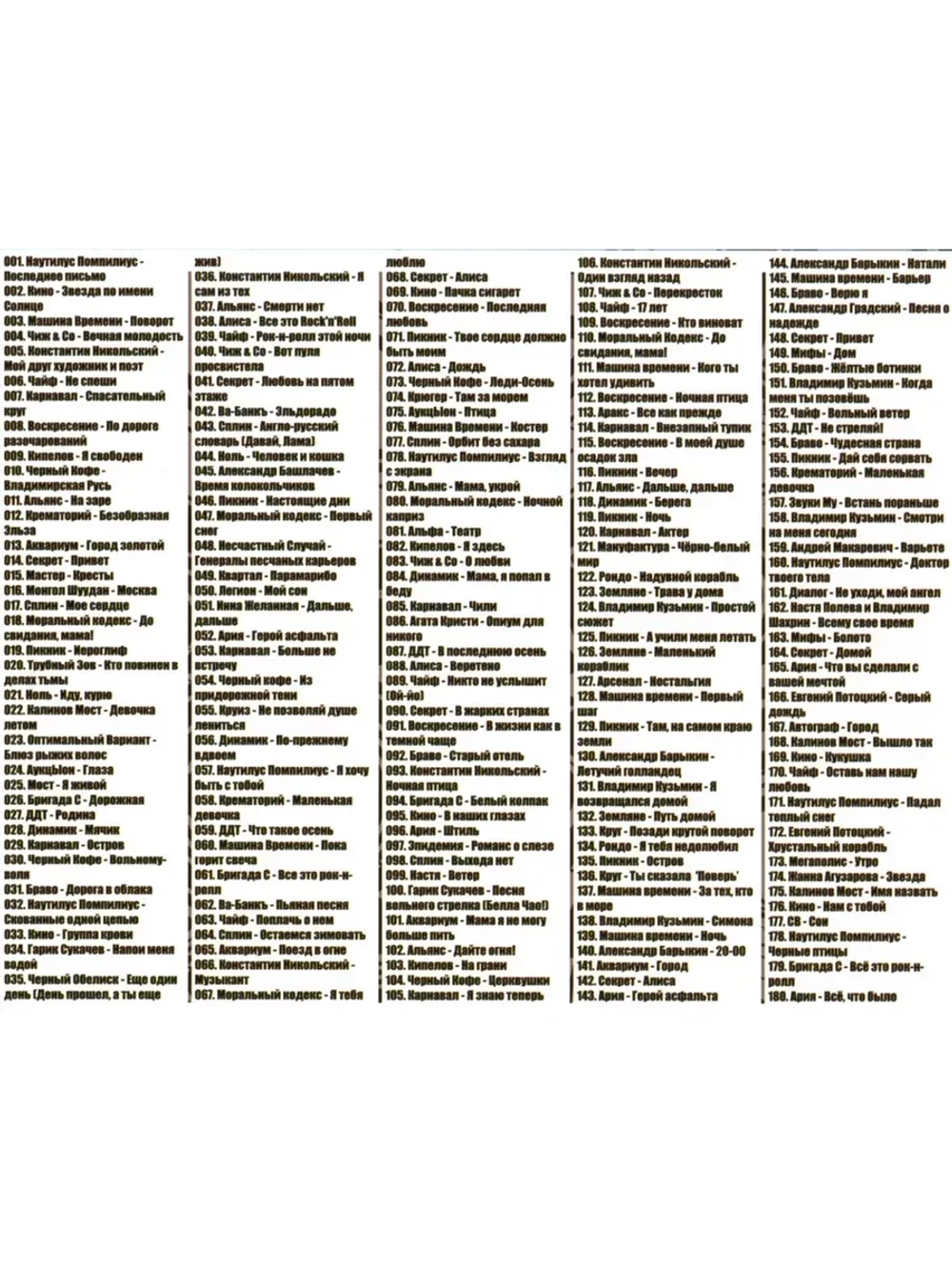 The Best of RUSSIAN ROCK BALLADS (MP3 Флешка)