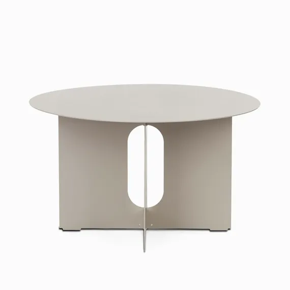 Кофейный стол Talaya Ø65х37 см, бежевый металл